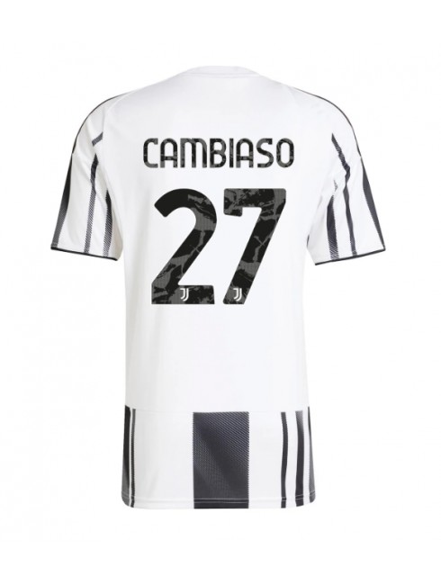 Muži Futbalové oblečenie Juventus Andrea Cambiaso #27 2025-26 Krátky Rukáv - Domáci Muži Futbalové oblečenie Juventus Andrea Cambiaso #27 2025-26 Krátky Rukáv - Domáci